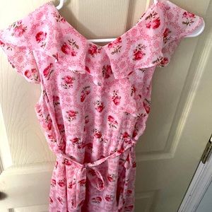 Girls Disney lined floral dress 💕